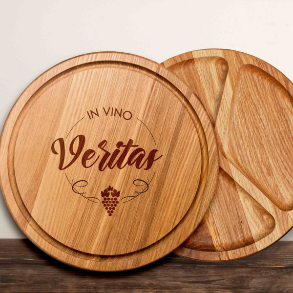 Доска для нарезки "In vino veritas" 25 см, фото 1, цена 450 грн